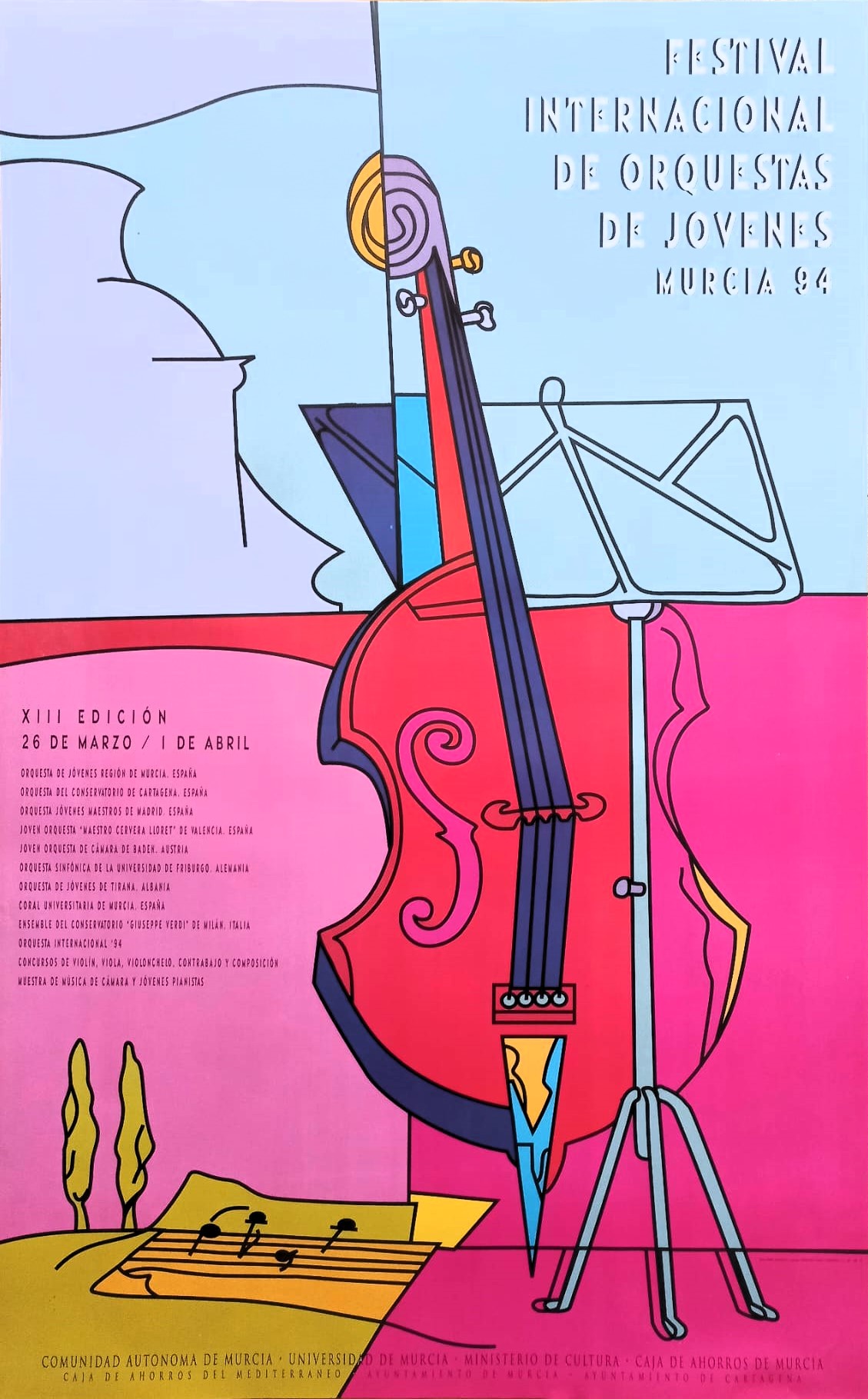 Festival Internacional de Orquestas Jóvenes 1994, cartel