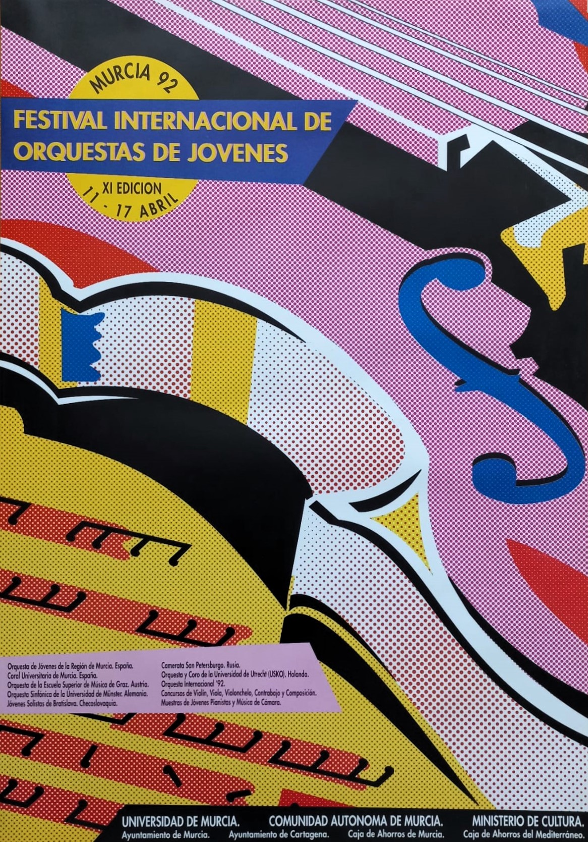 Festival Internacional de Orquestas Jóvenes 1992, cartel